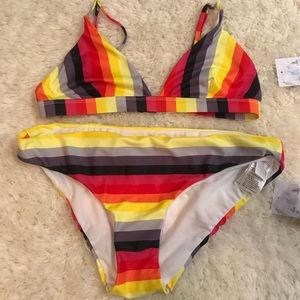 ASOS Rainbow Striped Bikini